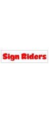 Custom 6"x24" Sign Riders